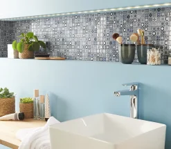 Mat Inter Mosaïque<Mosaïque bleu 2,3 x 2,3 cm Leo