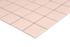 GoodHome Mosaïque céramique Elko rose L. 30,3 x l. 30,3 cm- Mosaïque Pour Salle De Bains|Mosaïque Pour Pièce À Vivre