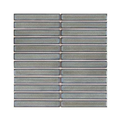 GoodHome Mosaïque céramique gris L. 29,5 x l. 29,8 cm- Mosaïque Pour Pièce À Vivre|Mosaïque Pour Salle De Bains
