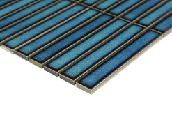 GoodHome Mosaïque Pour Douche<Mosaïque céramique Luisa bleu L. 29,8 x l. 29,5 cm