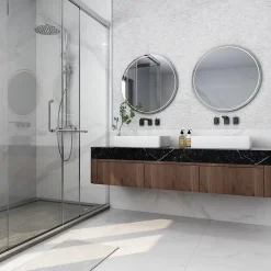 GoodHome Mosaïque Crillo blanc 30 x 30 cm- Mosaïque Pour Wc|Mosaïque Pour Pièce À Vivre