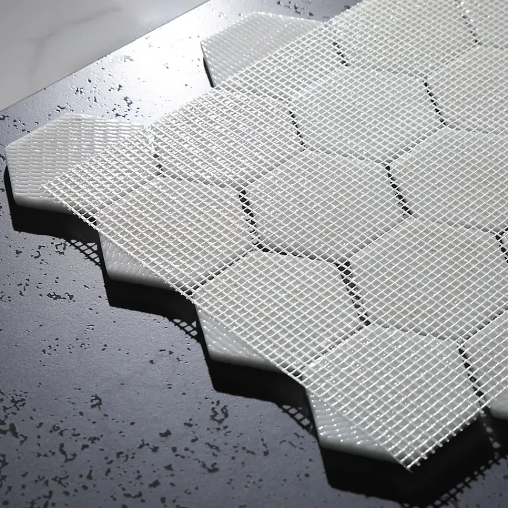 Ilcom Mosaïque Pour Pièce À Vivre|Mosaïque Pour Salle De Bains<Mosaïque de verre pressé antidérapant R11 pour salle de bain ou cuisine 43.5cm x 34.5cm - Taupe Stone Light Matt (0,15m²)