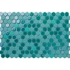 Ilcom Mosaïque<Mosaïque de verre pressé antidérapant sur maille pour salle de bain ou cuisine 52 cm x 34 cm - Hexa artistic (0,166m²)