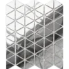 Ilcom Mosaïque Pour Salle De Bains|Mosaïque Pour Pièce À Vivre<Mosaïque de verre sur maille pour salle de bain ou cuisine 26,3 x 30,3 cm - Mirror Reflection