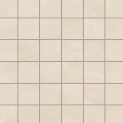 Ro'Ma Carrelage Mosaïque Pour Pièce À Vivre|Mosaïque Pour Wc<Mosaïque effet Béton Beige Ivoire 4,8x4,8 cm Quadra 30x30x0,9 cm Mat Vetrano - Sol et mur intérieur (vendu par carton de 0,9 m²) -
