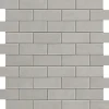 Ro'Ma Carrelage Mosaïque effet Béton Gris Brume 7,5x2,9 cm Brick 30,5x30,5x0,85 cm Mat Gravino - Mur intérieur (vendu par carton de 0,558 m²) - RO- Mosaïque Pour Pièce À Vivre|Mosaïque Pour Wc