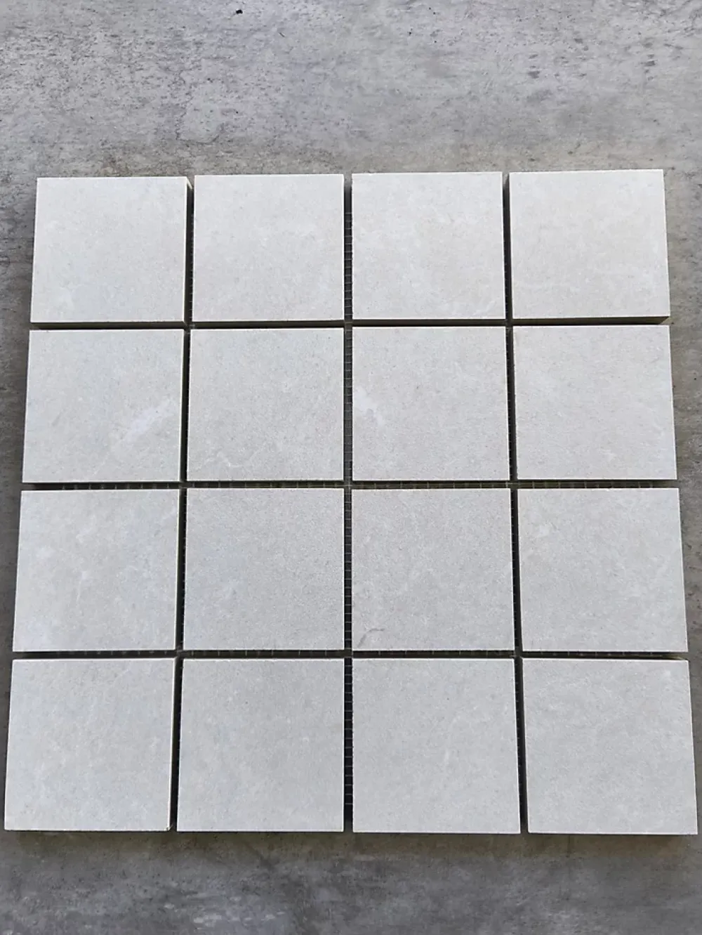 Prissmacer Mosaïque effet béton START LIGHT 7x7 - plaque de 30x30 cm - 1cm épaisseur- Mosaïque Pour Douche|Mosaïque Pour Salle De Bains