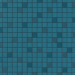 Ro'Ma Carrelage Mosaïque effet Enduit Bleu Océan 1,7x1,7 cm Quadra 30,5x30,5x0,85 cm Mat Calviro - Mur intérieur (vendu par carton de 0,558 m²) -- Mosaïque Pour Pièce À Vivre|Mosaïque Pour Wc