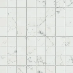 Ro'Ma Carrelage Mosaïque Pour Pièce À Vivre|Mosaïque Pour Wc<Mosaïque effet Marbre Blanc Carrare 3,5x3,5 cm Quadra 30x30x0,95 cm Mat Marvillo - Sol et mur intérieur (vendu par carton de 0,9 m