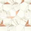 Ro'Ma Carrelage Mosaïque Pour Pièce À Vivre|Mosaïque Pour Wc<Mosaïque effet Marbre Blanc Calacatta Supreme Hexa 29x25,1x0,85 cm Brillant Faventa - Mur intérieur (vendu par carton de 0,4367 m²