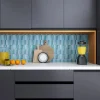 Lux Mosaic Mosaïque Effet Marbre Silk Bleu 30x28,5 cm Intérieur/Extérieur- Mosaïque Pour Salle De Bains