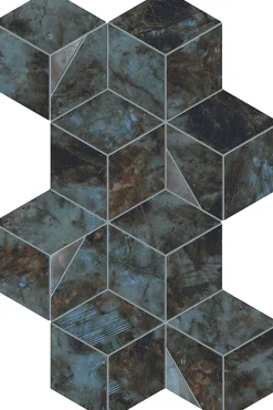 Ro'Ma Carrelage Mosaïque effet Marbre Tropicale Hexa 40,3x23,3x0,9 cm Brillant Sorvella - Mur intérieur (vendu par carton de 0,56339 m²) - RO'MA C- Mosaïque Pour Pièce À Vivre