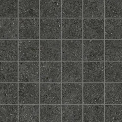 Ro'Ma Carrelage Mosaïque effet Pierre Calcaire Gris Carbone 4,8x4,8 cm Quadra 30x30x0,9 cm Mat Domella - Sol et mur intérieur (vendu par carton de- Mosaïque Pour Pièce À Vivre|Mosaïque Pour Wc