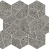 Ro'Ma Carrelage Mosaïque effet Pierre Calcaire Gris Fumé Hexa 28,5x25x0,9 cm Mat Domella - Sol et mur intérieur (vendu par carton de 0,428 m²) - R- Mosaïque Pour Pièce À Vivre|Mosaïque Pour Wc