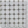 Albedo Pierre Mosaïque Pour Salle De Bains<Mosaïque en Céramique en Verre Mat - Octogone