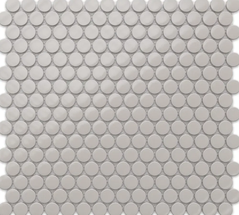 Ilcom Mosaïque en céramique sur filet pour salle de bain ou cuisine 29.3cm x 31.7cm - Grey bubbles- Mosaïque Pour Pièce À Vivre|Mosaïque Pour Wc