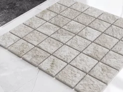 Ilcom Mosaïque<Mosaïque en céramique sur filet pour salle de bain ou cuisine 30cm x 30 cm - Trentino