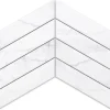 Ilcom Mosaïque en céramique sur filet pour salle de bain ou cuisine 31.6cm x 21.5cm - Marble spruce- Mosaïque Pour Douche