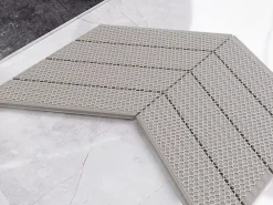 Ilcom Mosaïque en céramique sur filet pour salle de bain ou cuisine 31.6cm x 21.5cm - Marble spruce- Mosaïque Pour Douche