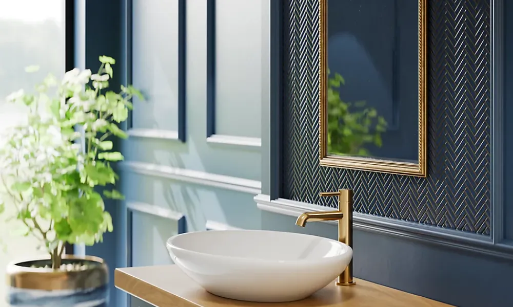 Ilcom Mosaïque Pour Douche<Mosaïque en céramique sur filet pour salle de bain ou cuisine 27cm x 28cm - Blue Forest