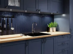 Ilcom Mosaïque Pour Douche<Mosaïque en céramique sur filet pour salle de bain ou cuisine 27cm x 28cm - Blue Forest