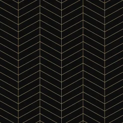 Ilcom Mosaïque en céramique sur filet pour salle de bain ou cuisine 31.6cm x 21.5cm - Giant Black Chevron- Mosaïque Pour Pièce À Vivre|Mosaïque Pour Salle De Bains