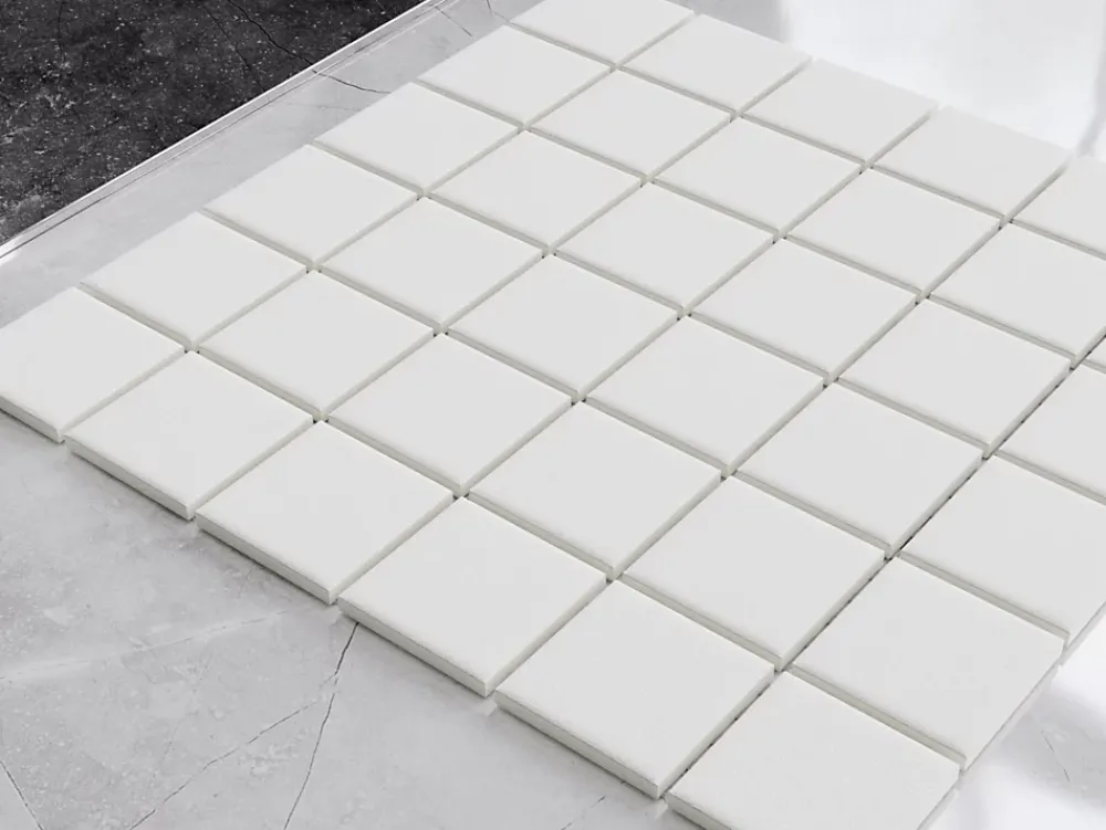 Ilcom Mosaïque en céramique sur filet pour salle de bain ou cuisine 30cm x 30cm - Dolomiti- Mosaïque|Mosaïque Pour Pièce À Vivre