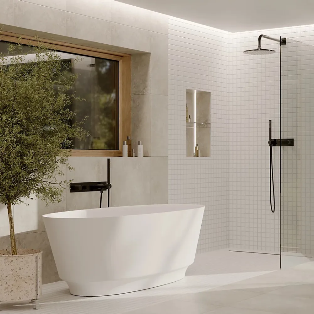 Ilcom Mosaïque en céramique sur filet pour salle de bain ou cuisine 30cm x 30cm - Dolomiti- Mosaïque|Mosaïque Pour Pièce À Vivre