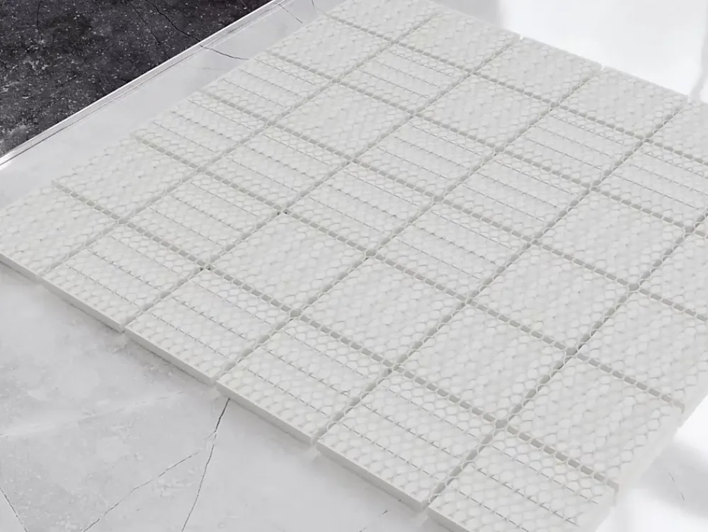 Ilcom Mosaïque en céramique sur filet pour salle de bain ou cuisine 30cm x 30cm - Dolomiti- Mosaïque|Mosaïque Pour Pièce À Vivre