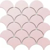 Ilcom Mosaïque|Mosaïque Pour Salle De Bains<Mosaïque en céramique sur filet pour salle de bain ou cuisine 29cm x 28.5cm - Pink sunset