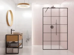 Ilcom Mosaïque en céramique sur filet pour salle de bain ou cuisine 29.5cm x 29cm - Matt pink piano- Mosaïque Pour Douche|Mosaïque