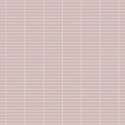 Ilcom Mosaïque en céramique sur filet pour salle de bain ou cuisine 29.5cm x 29cm - Matt pink piano- Mosaïque Pour Douche|Mosaïque