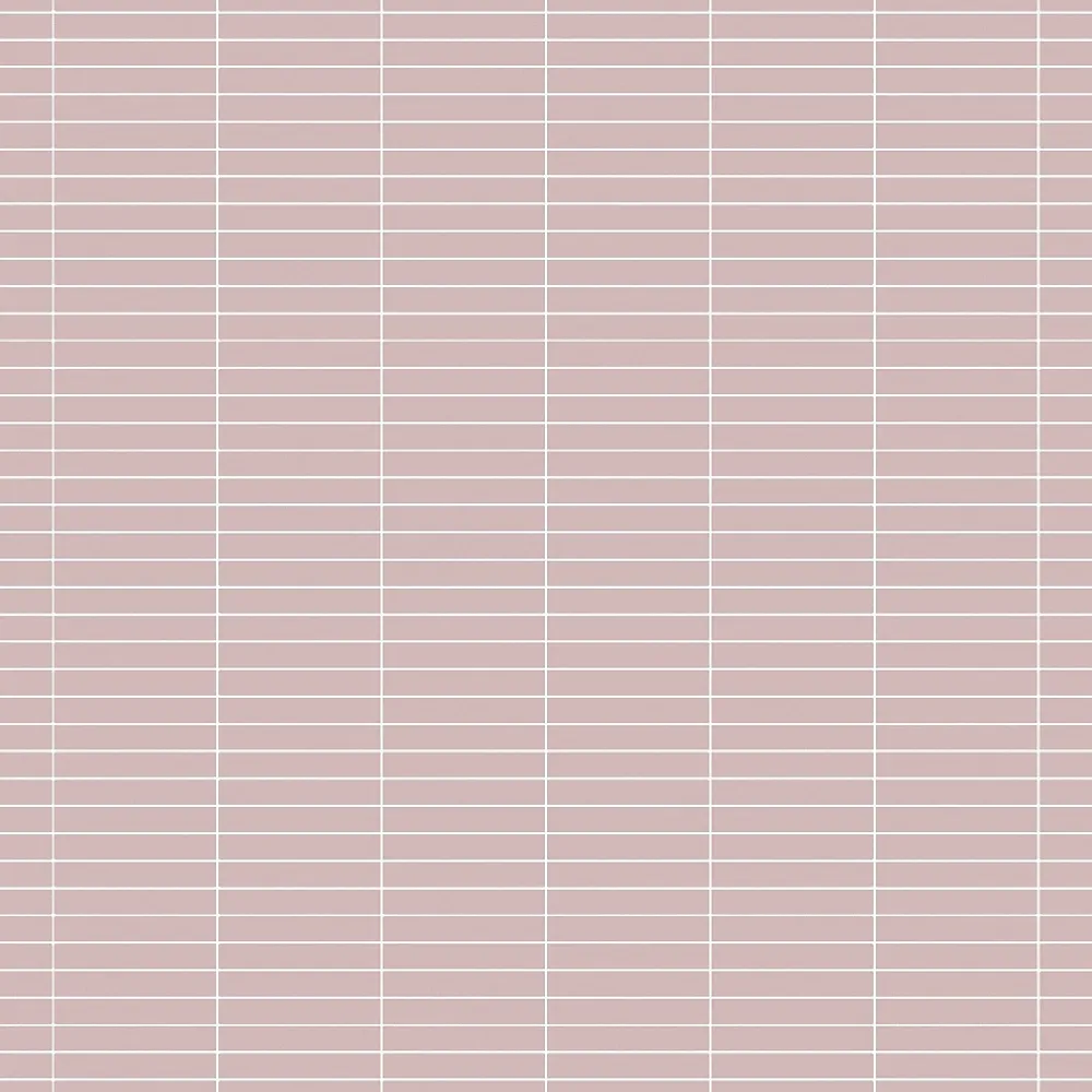 Ilcom Mosaïque en céramique sur filet pour salle de bain ou cuisine 29.5cm x 29cm - Matt pink piano- Mosaïque Pour Douche|Mosaïque