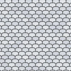 Ilcom Mosaïque Pour Douche|Mosaïque<Mosaïque en céramique sur filet pour salle de bain ou cuisine 30.0 cm x 26.5 cm - White plum