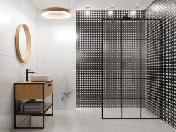 Ilcom Mosaïque en céramique sur filet pour salle de bain ou cuisine 29.3cm x 29.3cm - Tetris castle- Mosaïque