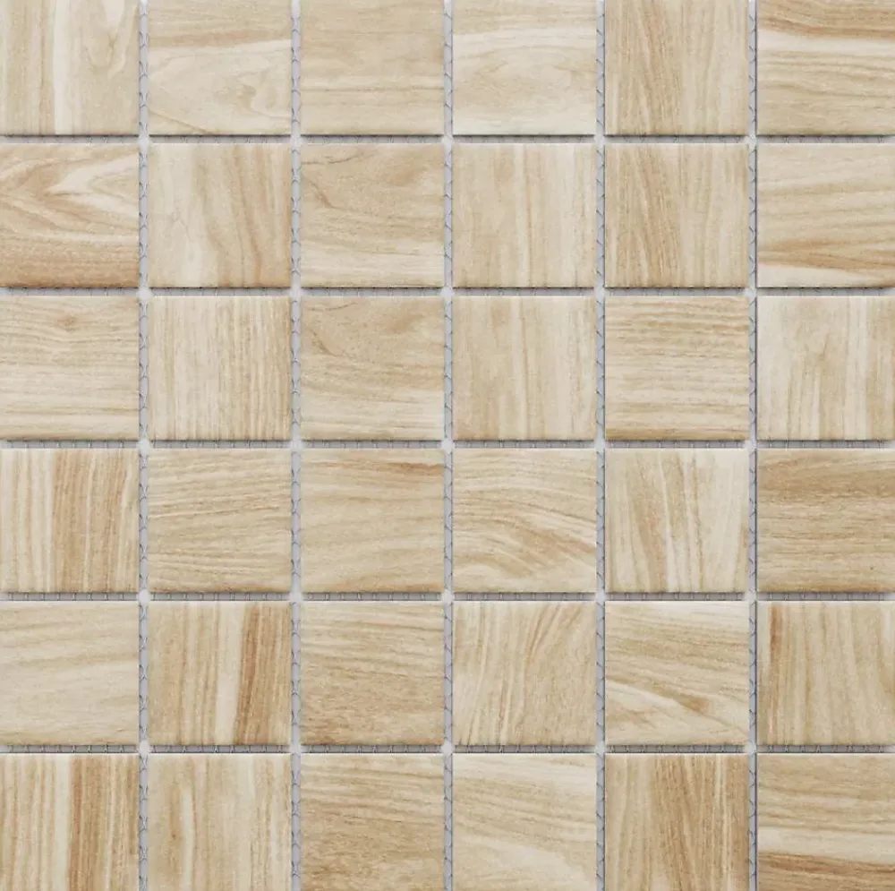 Ilcom Mosaïque Pour Salle De Bains<Mosaïque en céramique sur filet pour salle de bain ou cuisine 30.2 cm x 30.2 cm - Grain