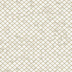 Ilcom Mosaïque en céramique sur maille pour salle de bain ou cuisine 28.2 cm x 30 cm - Marble Arabesque- Mosaïque Pour Douche