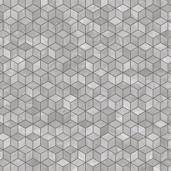 Ilcom Mosaïque en gres sur maille pour salle de bain ou cuisine 26.5 cm x 30.5 cm - Broken Diamond Romb- Mosaïque Pour Pièce À Vivre|Mosaïque Pour Wc