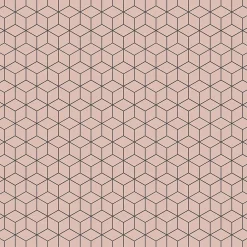 Ilcom Mosaïque en gres sur maille pour salle de bain ou cuisine 26.5 cm x 30.5 cm - Pink diamond romb- Mosaïque Pour Douche