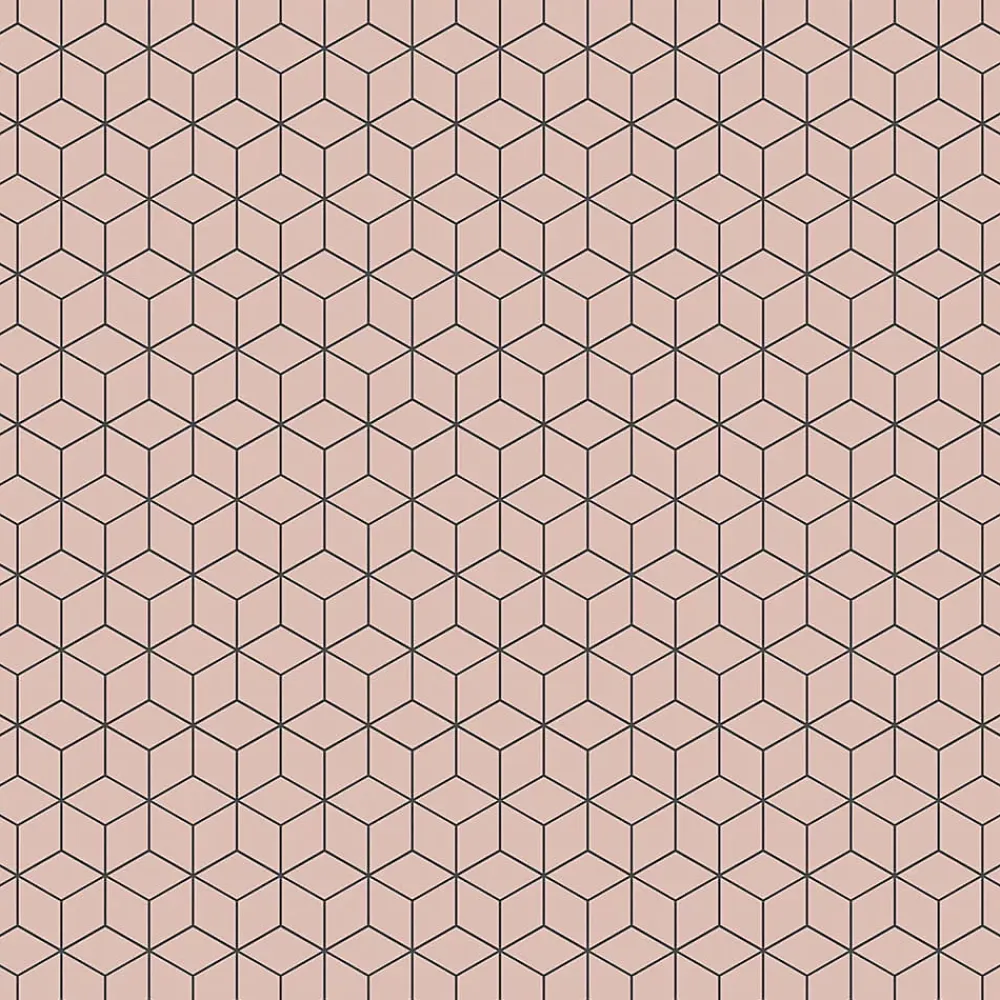 Ilcom Mosaïque en gres sur maille pour salle de bain ou cuisine 26.5 cm x 30.5 cm - Pink diamond romb- Mosaïque Pour Douche