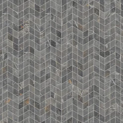 Ilcom Mosaïque en gres sur maille pour salle de bain ou cuisine 17.2 cm x 29.8 cm - Mini diamond romb- Mosaïque Pour Pièce À Vivre