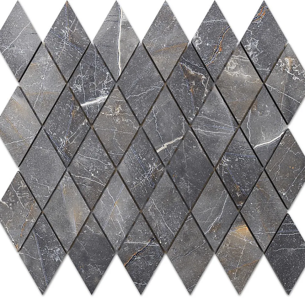 Ilcom Mosaïque Pour Pièce À Vivre<Mosaïque en gres sur maille pour salle de bain ou cuisine 29.2 cm x 25 cm - Romb shinestone