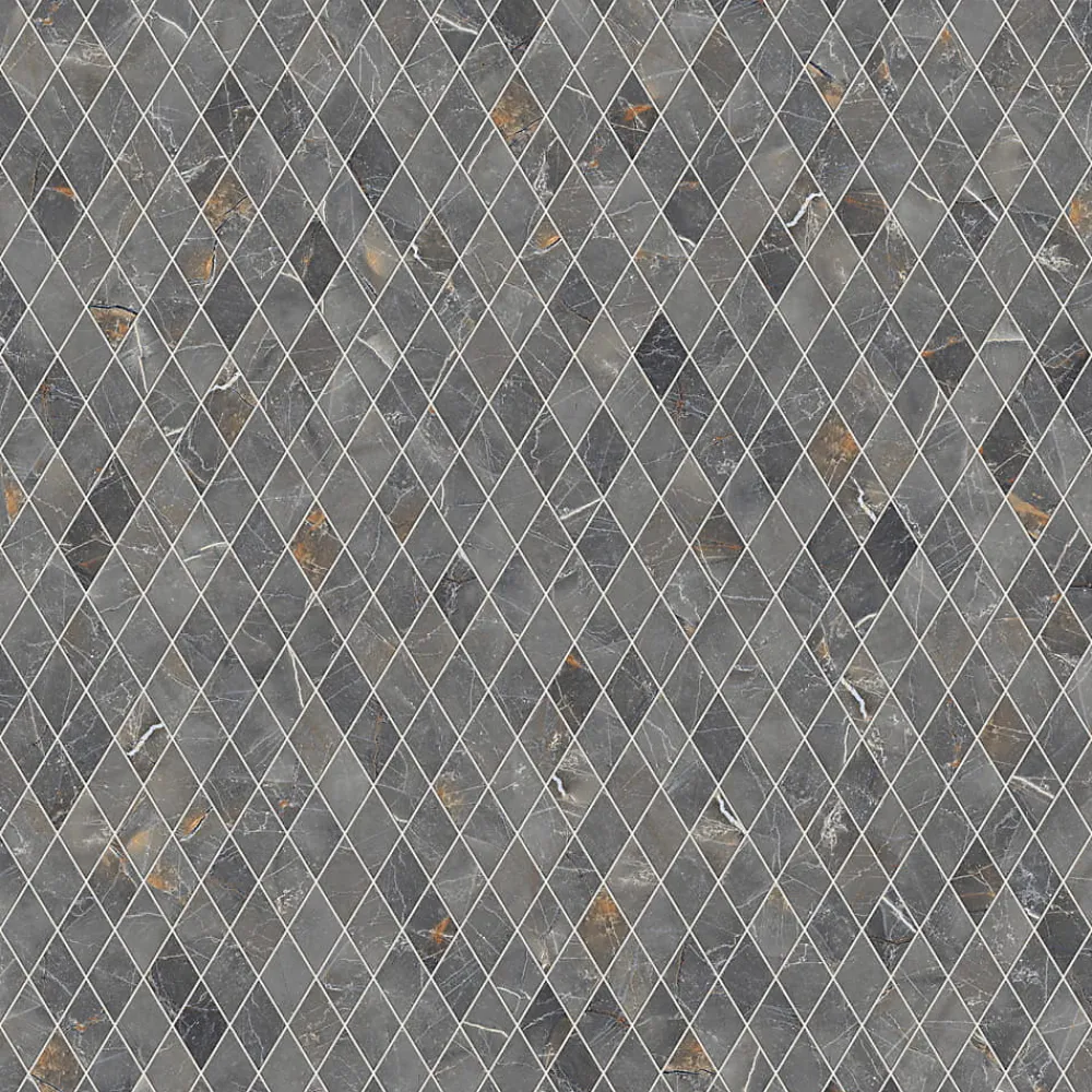 Ilcom Mosaïque Pour Pièce À Vivre<Mosaïque en gres sur maille pour salle de bain ou cuisine 29.2 cm x 25 cm - Romb shinestone