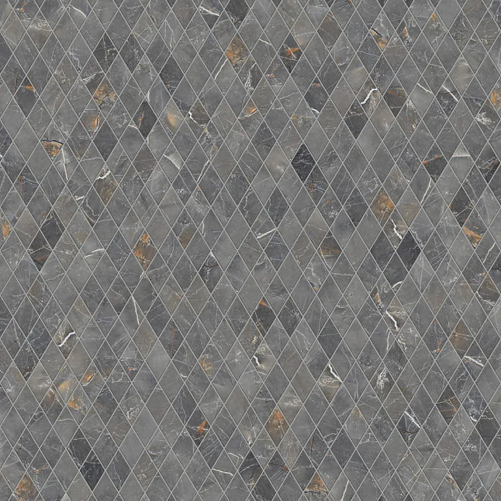Ilcom Mosaïque Pour Pièce À Vivre<Mosaïque en gres sur maille pour salle de bain ou cuisine 29.2 cm x 25 cm - Romb shinestone