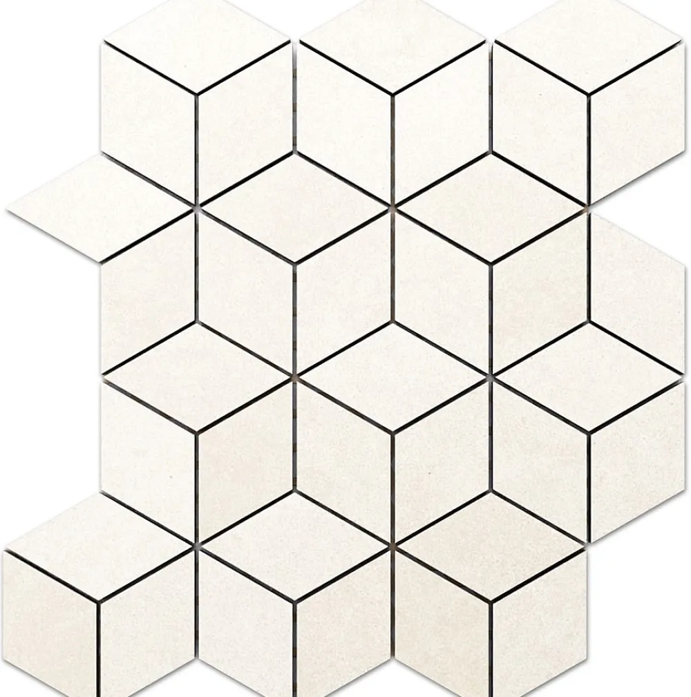 Ilcom Mosaïque en gres sur maille pour salle de bain ou cuisine 30.5 cm x 26.5 cm - Milky way- Mosaïque Pour Douche