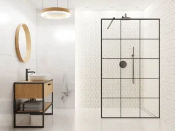 Ilcom Mosaïque en gres sur maille pour salle de bain ou cuisine 30.5 cm x 26.5 cm - Milky way- Mosaïque Pour Douche