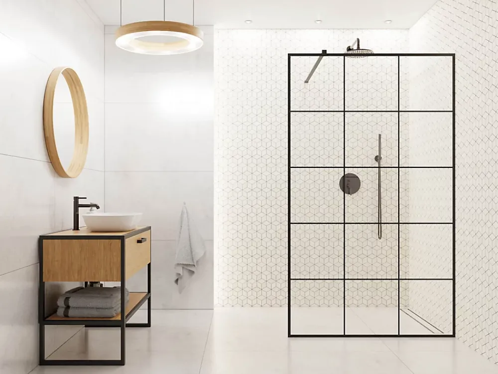Ilcom Mosaïque en gres sur maille pour salle de bain ou cuisine 30.5 cm x 26.5 cm - Milky way- Mosaïque Pour Douche