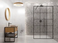 Ilcom Mosaïque en gres sur maille pour salle de bain ou cuisine 26.5 cm x 30.5 cm - Diamond romb- Mosaïque Pour Salle De Bains
