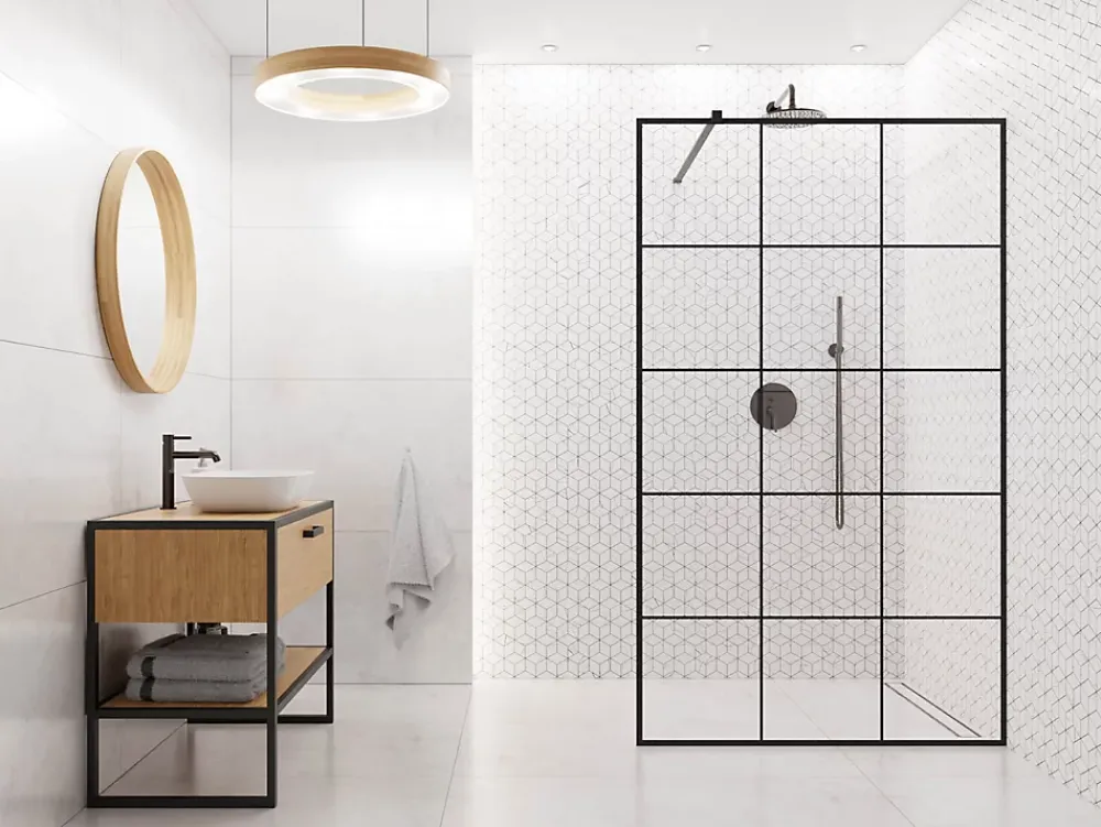 Ilcom Mosaïque Pour Douche<Mosaïque en gres sur maille pour salle de bain ou cuisine 26.5 cm x 30.5 cm - Carrara marble