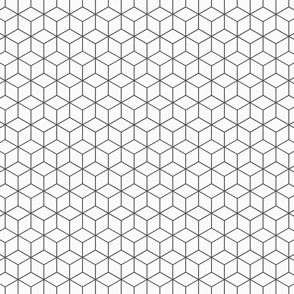 Ilcom Mosaïque en gres sur maille pour salle de bain ou cuisine 26.5 cm x 30.5 cm - White diamod romb- Mosaïque Pour Douche